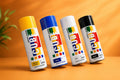 Spray Paint Combo (Pack of 4) Yellow, Blue, White, Black